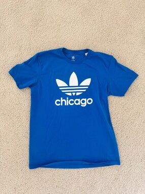 adidas Chicago Turquoise Logo Tag Tee